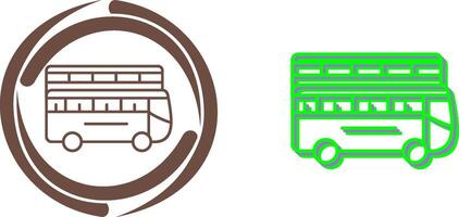 Double Bus Icon Design vector