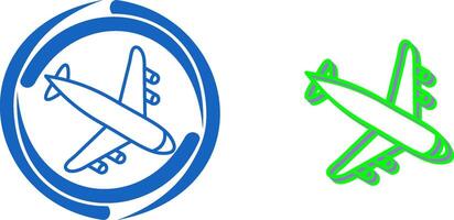 Landing Airplane Icon Design vector