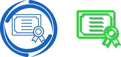 Certificate Icon Design vector