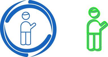 Museum Guide Icon Design vector