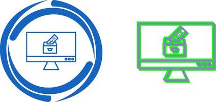 Online Vote Icon Design vector