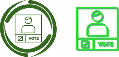 Candidate Banner Icon Design vector