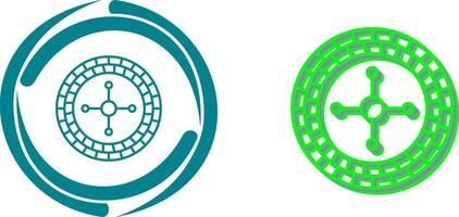 Roulette Icon Design vector