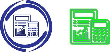 Calculating Icon Design vector