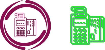 Pos Terminal Icon Design vector