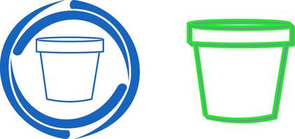 Plant Pot Icon Design vector