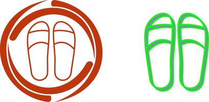 Slippers Icon Design vector