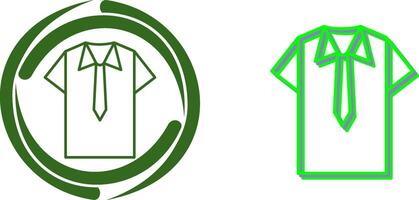 Shirt and Tie Icon Design vector