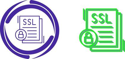 SSL Icon Design vector