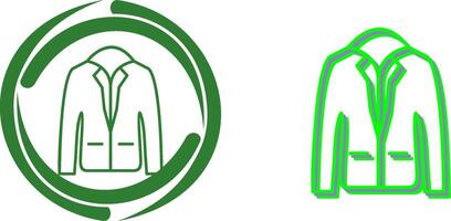 Stylish Jacket Icon Design vector