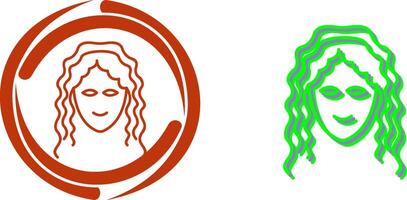 Hair Curly Icon Design vector