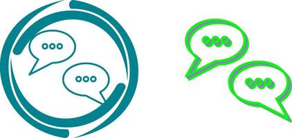 Conversation Bubbles Icon Design vector