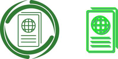 Global Report Icon Design vector