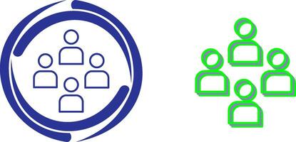 Network Group Icon Design vector