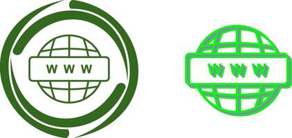 World Wide Web Icon Design vector