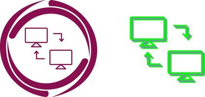 Sharing Systems Icon Design vector