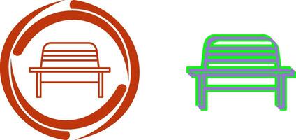 Garden Bench Icon Design vector