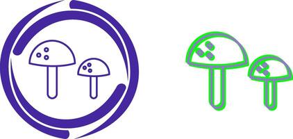 Mushrooms Icon Design vector
