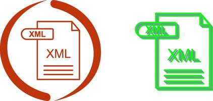 xml icono diseño vector