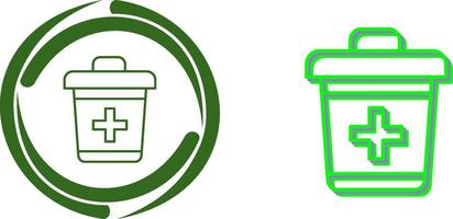 Dustbin Icon Design vector