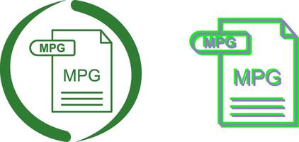 MPG Icon Design vector
