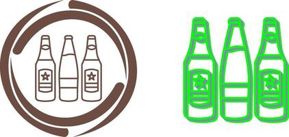 Beer Bottles Icon Design vector