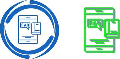 Faq Icon Design vector