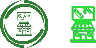 24 hours Icon Design vector