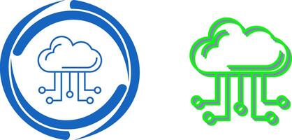 Cloud Computing Icon Design vector