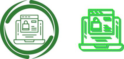 Online Shopping Icon Design vector
