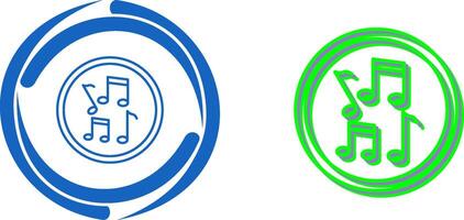 Musical Notes Icon Design vector