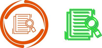 Details Looking Icon Design vector
