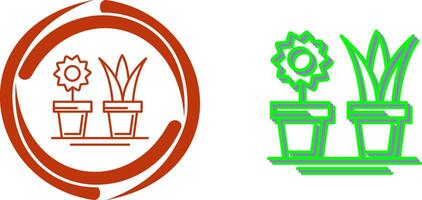 House Plants Icon Design vector