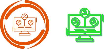 Network Icon Design vector