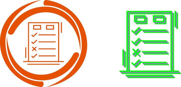 Today to Done CheckList Icon Design vector