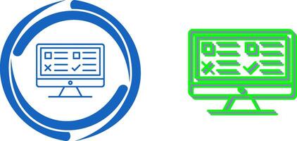 Examination Icon Design vector