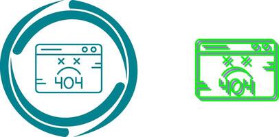 404 Error Icon Design vector
