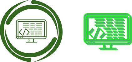 Coding Icon Design vector