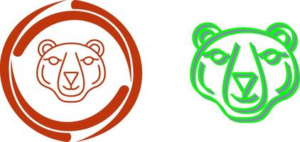 diseño de icono de oso polar vector