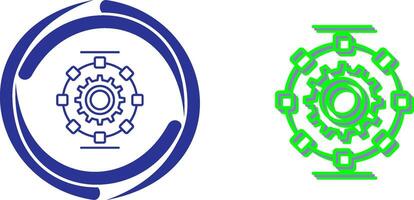 Automated Process Icon Design vector