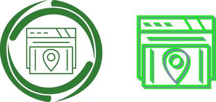 Map Location Icon Design vector
