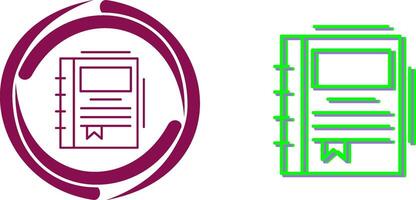 Spring Notebook Icon Design vector