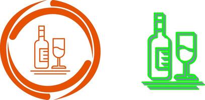 White Wine Icon Design vector