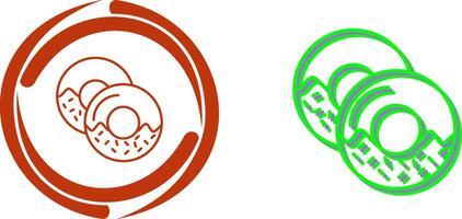 Doughnut Icon Design vector