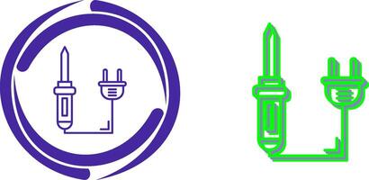 Soldering Iron Icon Design vector