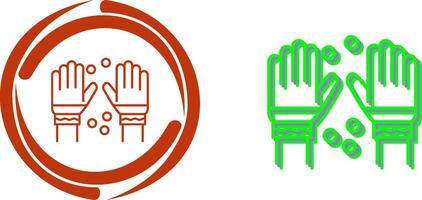 Winter Gloves Icon Design vector