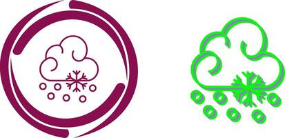 Snow Fall Icon Design vector