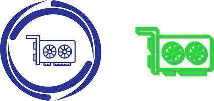 Graphic Card Icon Design vector