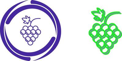 Grapes Icon Design vector