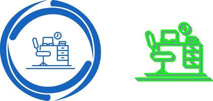 Office Desk Icon Design vector